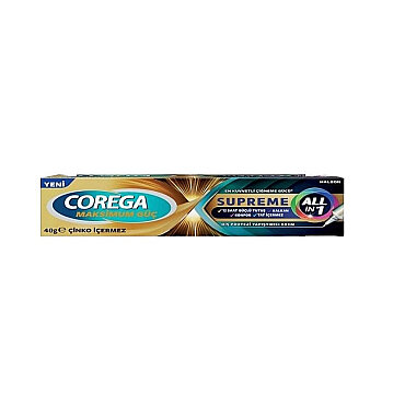 Corega Supreme All in One Diş Protezi Yapıştırıcı Krem 40 g - Corega