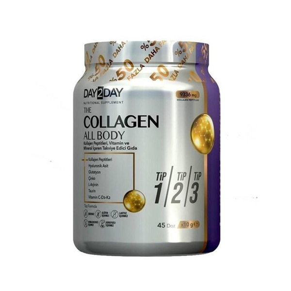 Day2Day The Collagen All Body Toz Form %50 Daha Fazla 450 gr Takviye Edici Gıda - 1