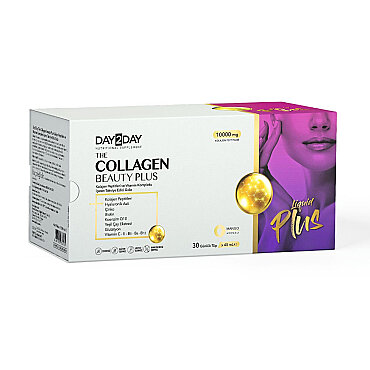 Day2Day The Collagen Beauty Plus 10.000mg Mango Aromalı Takviye Edici Gıda 30 x 40 ml - Day2Day