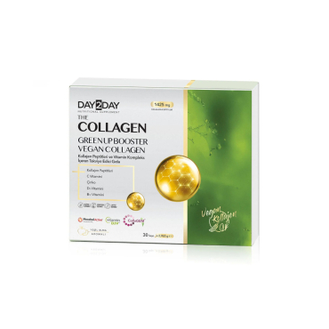 Day2Day The Collagen Green Up Booster Vegan Collagen Yeşil Elma Aromalı 30 Saşe Takviye Edici Gıda - Day2Day