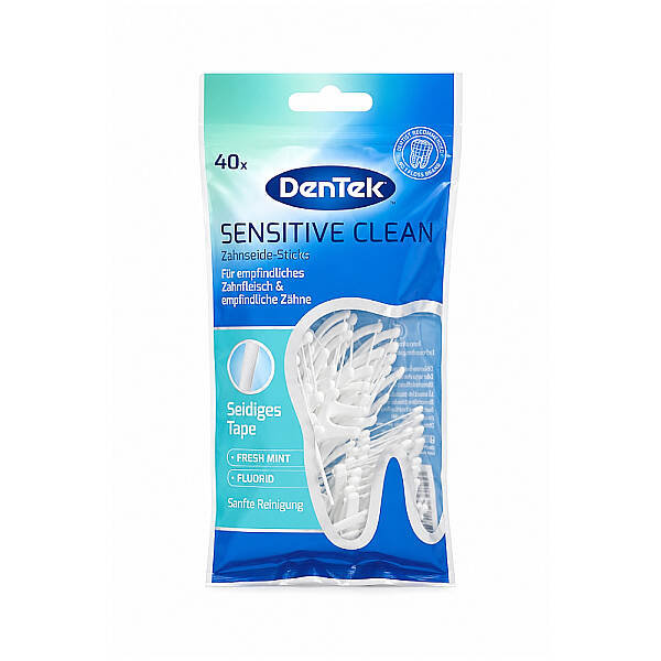 Dentek Sensitive Clean Floss Picks - Diş İpi 40 Ad - 1