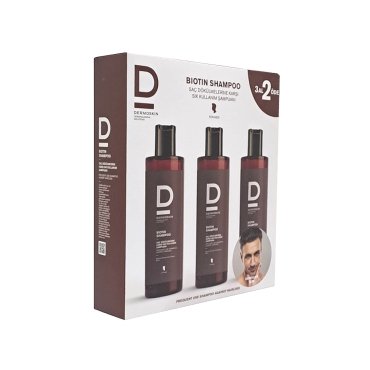 Dermoskin Biotin Shampoo For Men Kofre 3x200ml - Dermoskin