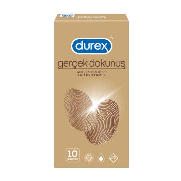 Durex Gerçek Dokunuş Lateks İçermez 10 Adet - Durex