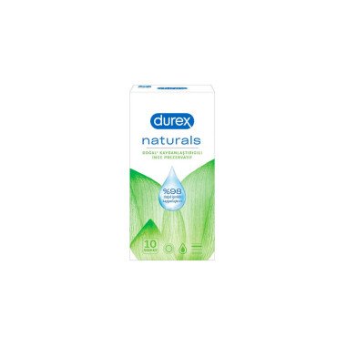 Durex Naturals Kayganlaştırıcılı İnce Prezervatif 10 Adet - Durex