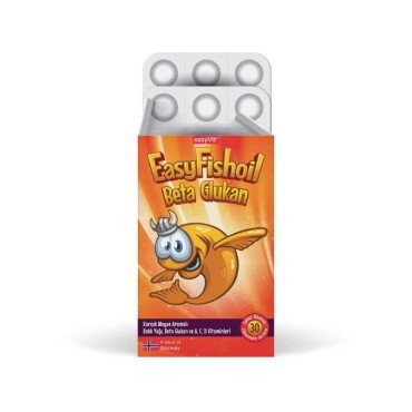 EasyFishoil Beta Glukan 30 Çiğnenebilir Jel Form - Easyvit
