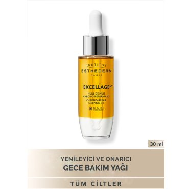 Institut Esthederm Excellage Chrono-Repair Sleeping Oil Gece Bakımı Yağı 30 ml – Yoğun Besleyici ve Sıkılaştırıcı Yüz Kremi - Esthederm (1)