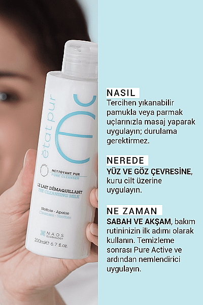 Etat Pur Cleansing Milk Makyaj Temizleme Sütü 200ml - 7