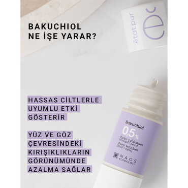 Etat Pur Pure Active Bakuchiol Kırışıklık Karşıtı Bitkisel Retinol Alternatifi Konsantre Bakım Serumu 15 ml - 4