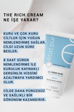 Etat Pur The Rich Cream - Kuru Ciltler İçin Yüz Nemlendirici Krem 50 ml - 6