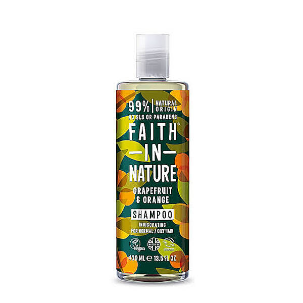 Faith İn Nature Tazeleyici Şampuan %99 Doğal İçerikli Greyfurt & Portakal 400 ml - 1