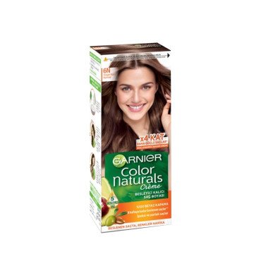 Garnier Color Naturals Besleyici Kalıcı Saç Boyası 6N Doğal Koyu Kumral - Garnier