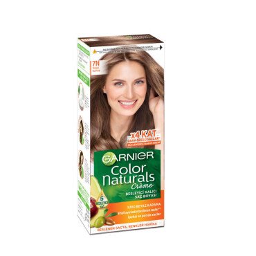 Garnier Color Naturals Besleyici Kalıcı Saç Boyası 7N Doğal Kumral - Garnier