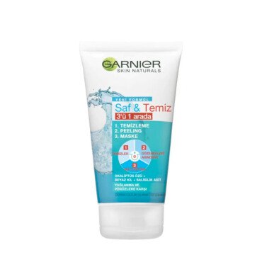 Garnier Skin Naturals 3 ü 1 Arada Temizleme + Peeling + Maske 150ml - Garnier