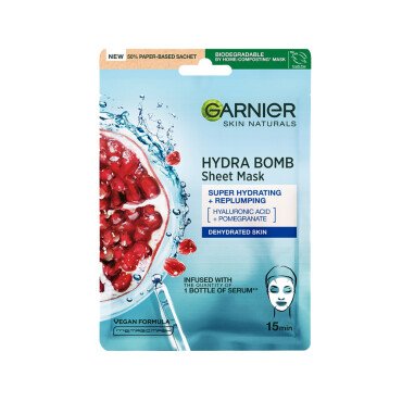 Garnier Skin Naturals Hydra Bomb Nemsiz Ciltler İçin Kağıt Maskesi 28g - Garnier
