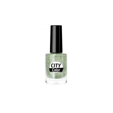 Golden Rose City Color Nail Lacquer Glitter 10.2ml No:104 - Golden Rose