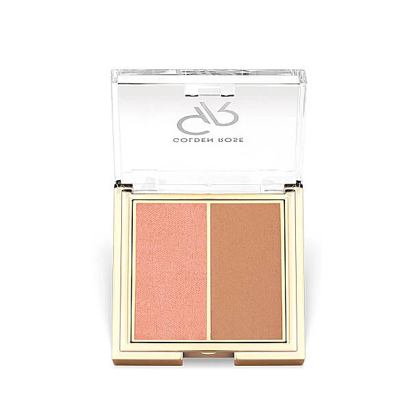 Golden Rose Iconic Blush Duo 01 Rose & Nude Allık 2x3g - 1