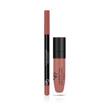 Golden Rose Matte Lipkit Warm Nude - Golden Rose