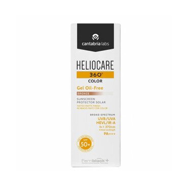 Heliocare 360 Color Gel Oil-Free Renkli Güneş Koruyucu SPF50+ 50ml Bronze - Heliocare