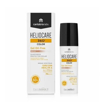 Heliocare 360 Color Gel Oil-Free Renkli Güneş Koruyucu SPF50+ 50ml Beige - Heliocare