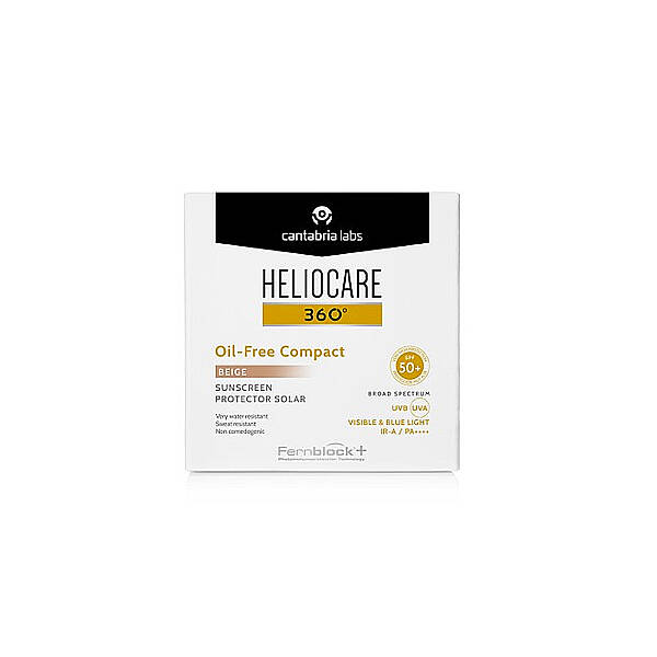 Heliocare 360 Oil Free Compact SPF50+ Beige Güneş Koruyucu 10 g - 1
