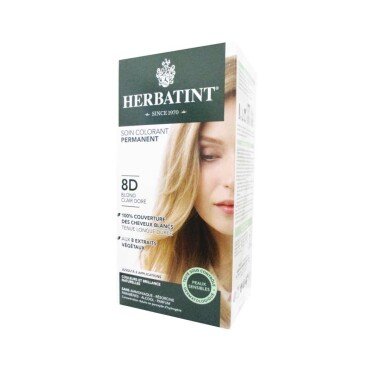 Herbatint Saç Boyası 8D Blond Clair Dore - Light Golden Blonde - Herbatint