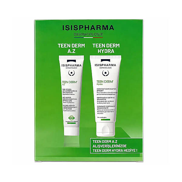 Isis Pharma Teen Derm AZ 40 ml + Teen Derm Hydra 40 ml Akneli Ciltler İçin Bakım Seti - 1