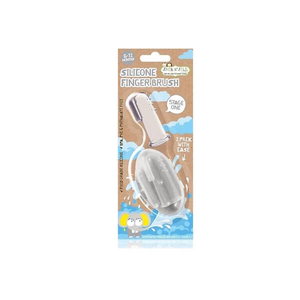 Jack and Jill Silicone Finger Brush 2'li 6-12 Ay - 1