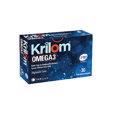 Krilom Omega 3 Takviye Edici Gıda 30Yumuşak Kapsül - Tabilaç