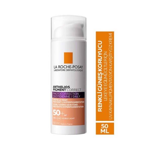 La Roche Posay Anthelios Pigment Correct Renkli Güneş Koruyucu SPF50+ 50ml Light - 2