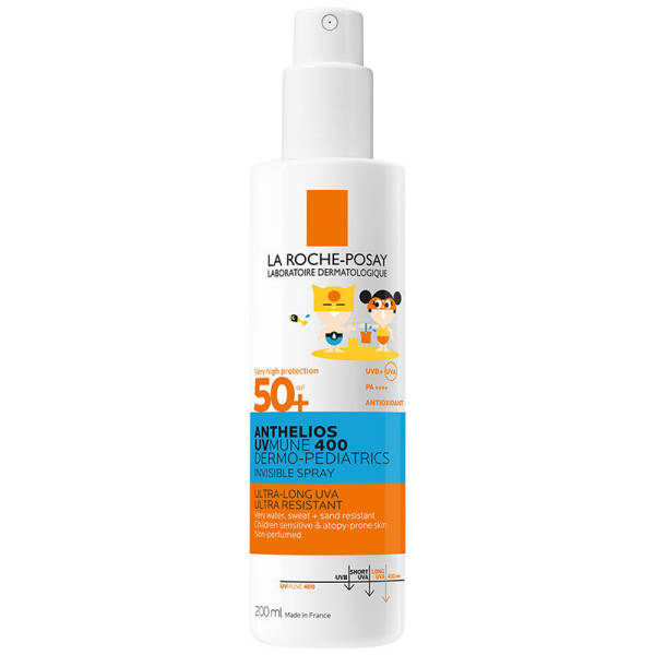 La Roche Posay Anthelios Uvmune 400 Dermo Pediatrics Güneş Koruyucu Sprey SPF50+ 200ml - 1