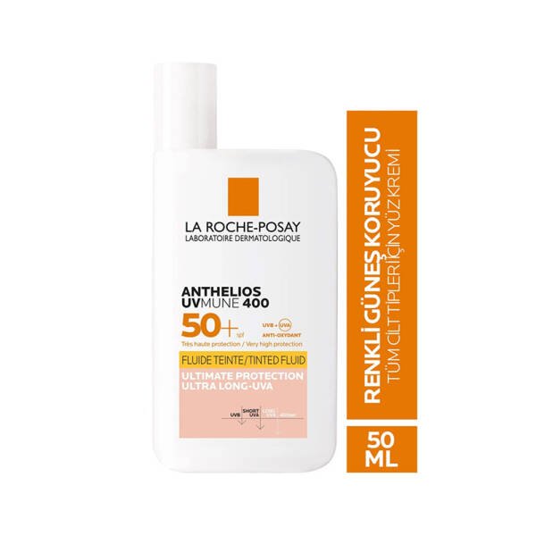 La Roche Posay Anthelios UVMUNE 400 İnvisible Fluid Renkli Güneş Koruyucu SPF50+ 50ml - 2
