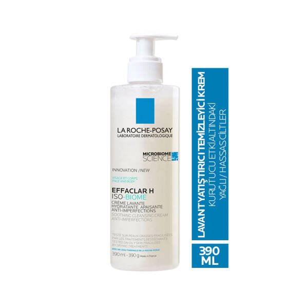 La Roche Posay Effaclar H ISO-Biome Yatıştırıcı Temizleyici Krem 390ml - 2