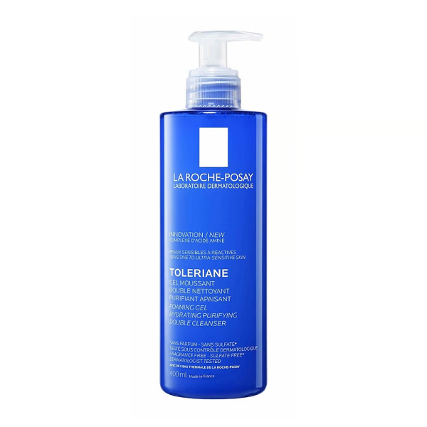 La Roche-Posay Toleriane Hydrating Purifying Double Cleanser 400 ml – Hassas ve Kuruyan Ciltler İçin Nemlendirici & Arındırıcı Yüz Temizleme Jeli - 1