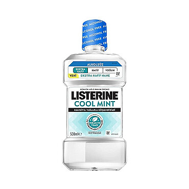 Listerine Cool Mint Alkolsüz Ekstra Hafif Nane Ağız Bakım Suyu 500 ml - Listerine