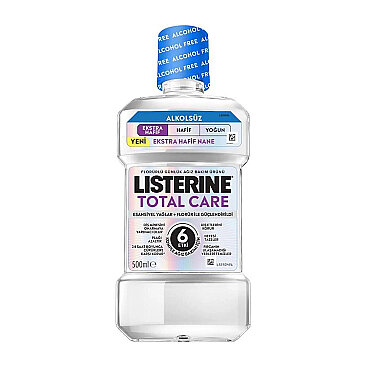 Listerine Total Care Alkolsüz Ekstra Hafif Nane 6 Etki Ağız Bakım Suyu 500 ml - Listerine