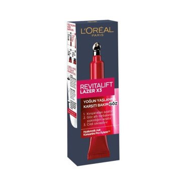 Loreal Paris Revitalift Lazer X3 Yoğun Yaşlanma Karşıtı Göz Bakım Kremi 15ml - Loreal Professionnel