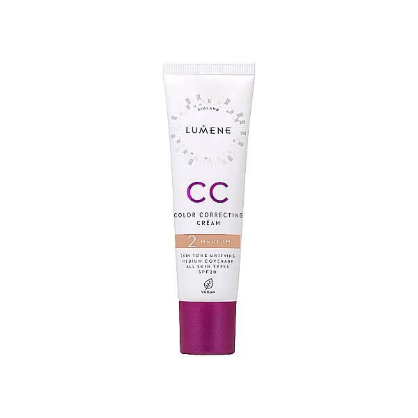 Lumene CC Cream Shade 2 Medium - 7 Etkili Renk Dengeleyici CC Krem SPF 20 Orta 30 ml - 1