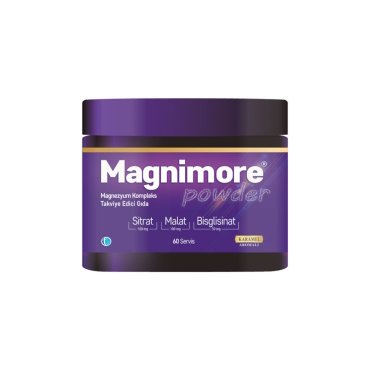 Magnimore Powder Karamel Aromalı Magnezyum Kompleks Takviye Edici Gıda 118g (60 Servis) - Tabilaç
