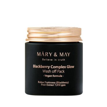 Mary and May Blackburry Complex Glow Wash off Pack Nemlendirici ve Aydınlatıcı Cilt Bakım Maskesi 125g - Mary and May
