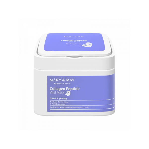 Mary and May Collagen Peptide Vital Nemlendirici Cilt Maskesi 30 Adet 400g - 1