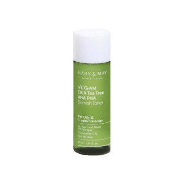 Mary and May Vegan Cica Tea Tree AHA PHA Arındırıcı Temizleyici Toner 30ml - Mary and May