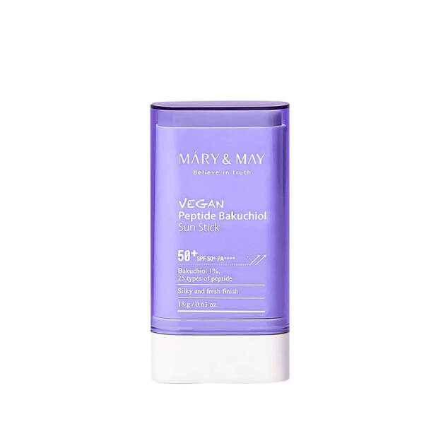 Mary and May Vegan Peptide Bakuchiol İçeren Güneş Koruyucu Stick SPF50+ 18g - 1
