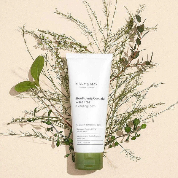 Mary & May Houttuynia Cordata + Tea Tree Temizleyici Köpük 150 ml - 2