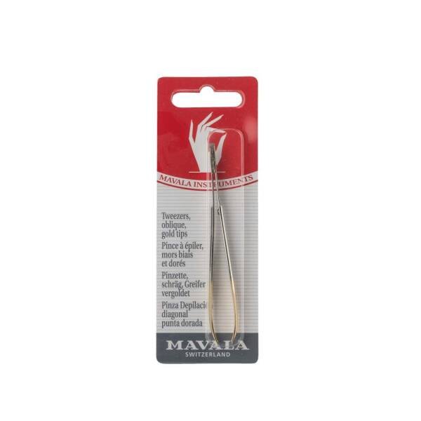 Mavala Tweezers Oblique Gold Tips - 1
