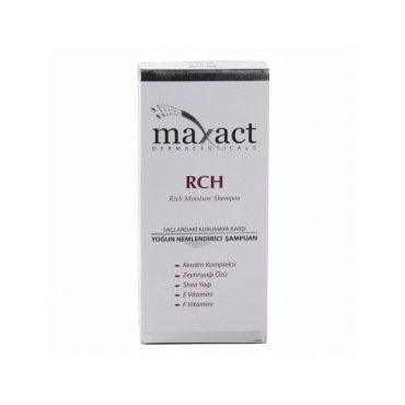Maxact RCH Rich Moisture Shampoo 250ml Yoğun Nemlendirici Şampuan - Maxact