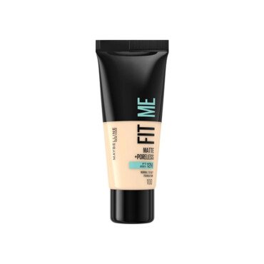 Maybelline Fit Me Matte +Poreless Normal To Oily Foundation 30ml No:100 Warm Ivory - Maybelline