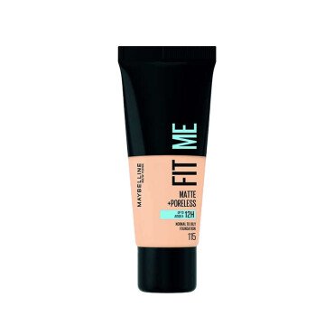Maybelline Fit Me Matte +Poreless Normal To Oily Foundation 30ml No:115 Ivory - Maybelline