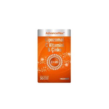 Mediniti AdvanceMax Lipozomal C Vitamini ve Çinko 30 Bitkisel Kapsül - Mediniti