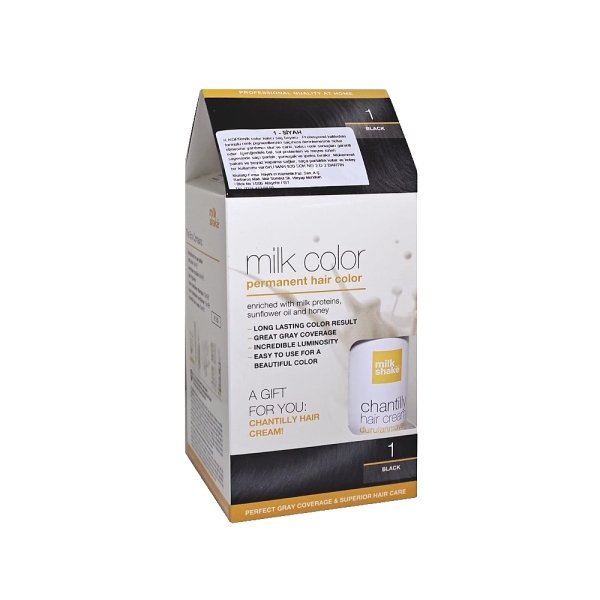 Milk Shake 1 Siyah Saç Boyası + Saç Kremi 50 ml Set - 1