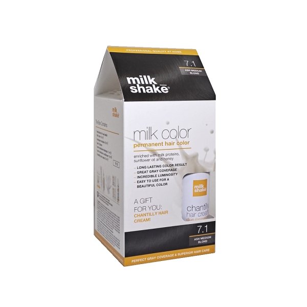 Milk Shake 7.1 Orta Kumral Küllü Saç Boyası + Saç Kremi 50 ml Set - 1